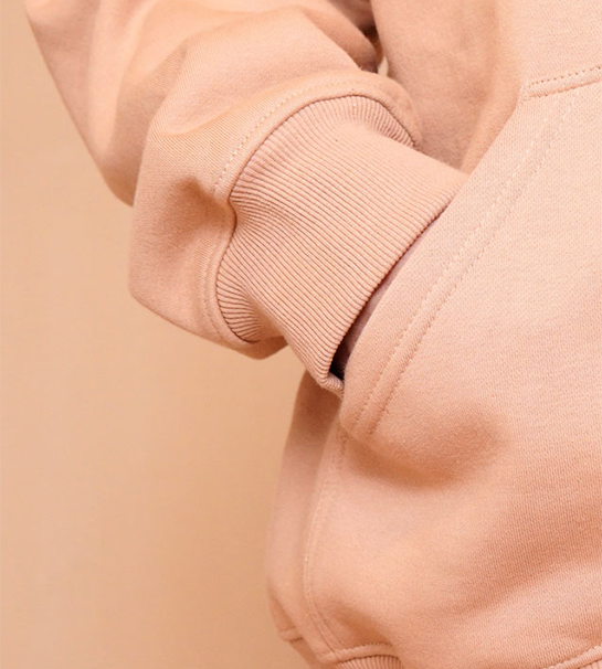 Oversized Pull-Over Hoodie & Trouser-Dark Vanilla