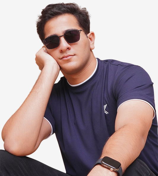 Men’s Cetacean Blue Double Hem T-Shirt