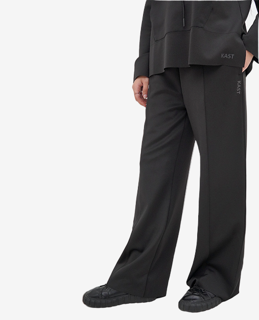 Scuba Drop Shoulder Hoodie With Trouser - Black