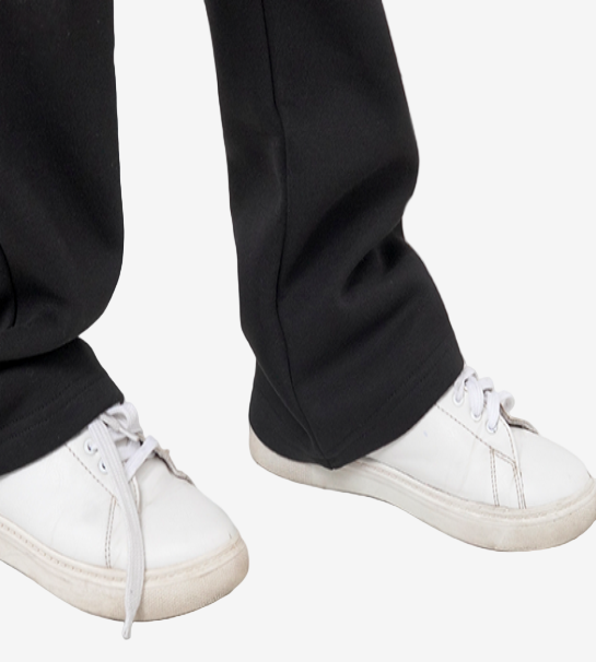 Oversized Pull-Over Hoodie & Trouser-Black