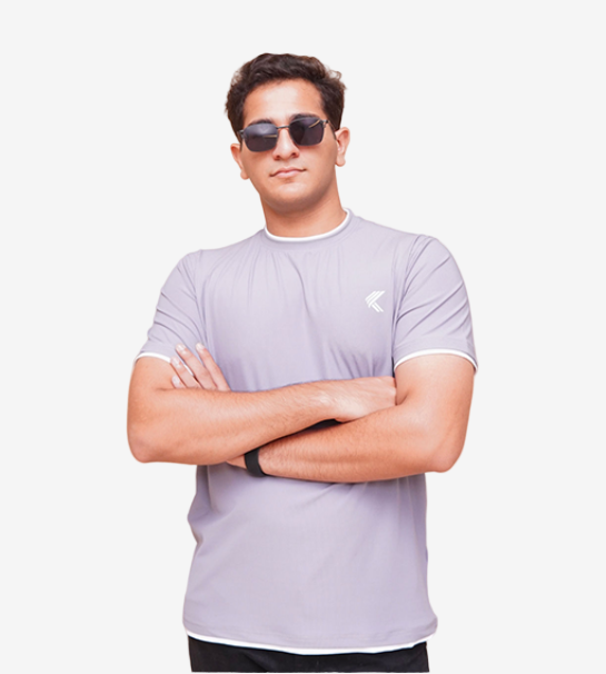 Men’s Silver Sand Double Hem T-Shirt