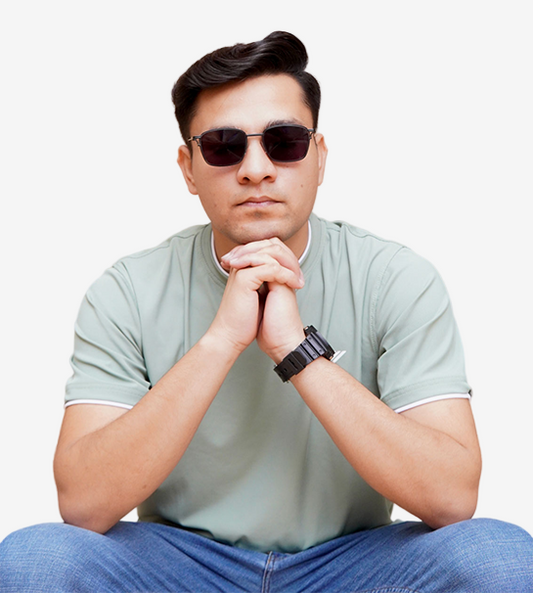 Men’s Light Moss Green Double Hem T-Shirt