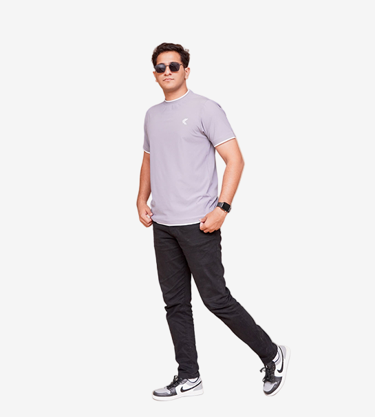 Men’s Silver Sand Double Hem T-Shirt